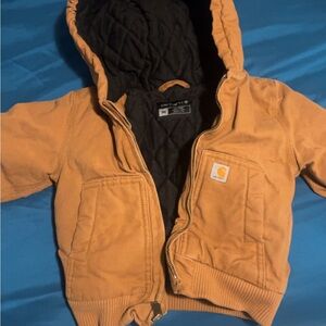 Carhartt Brown Quilted Hooded Jacket